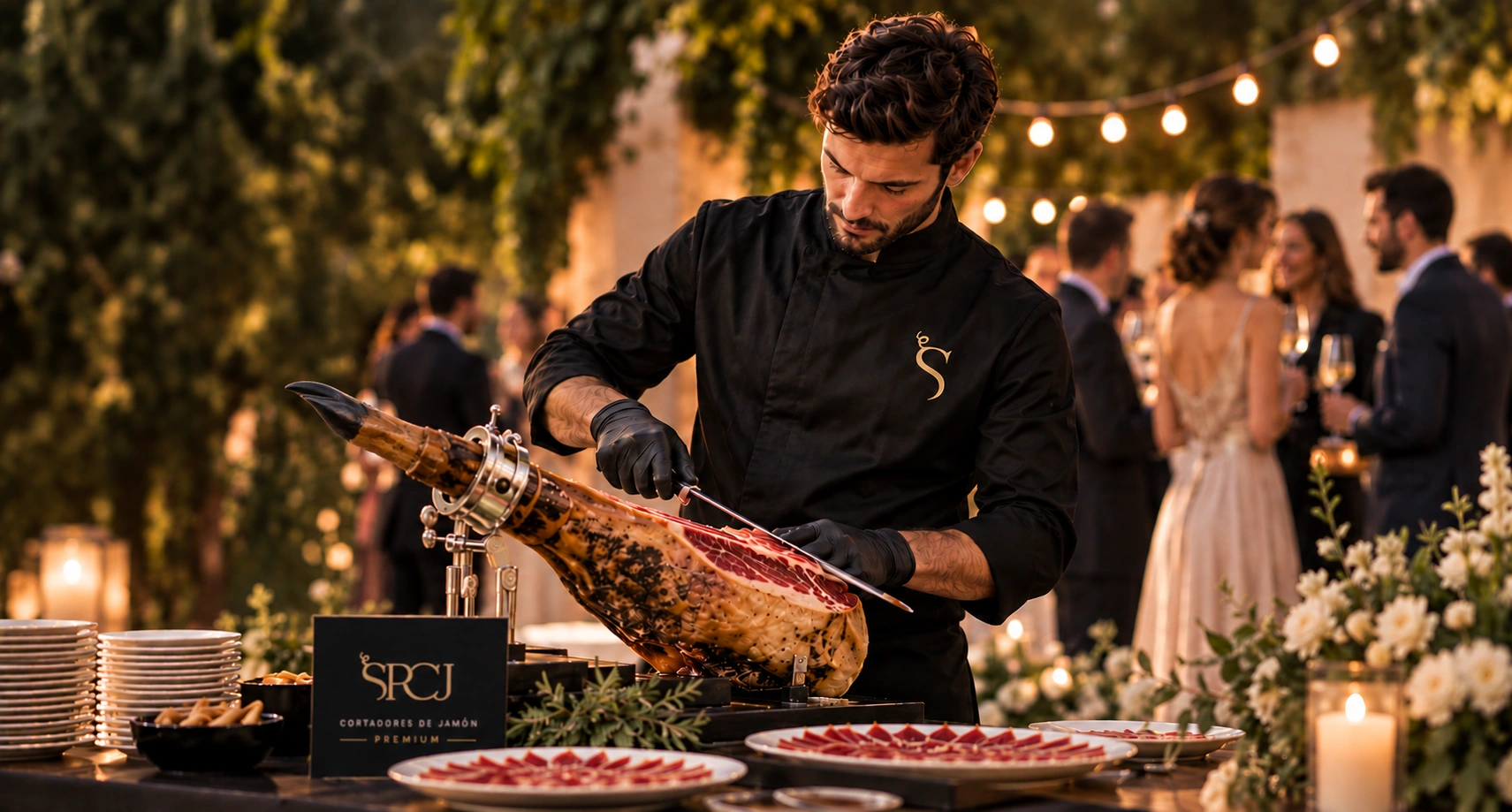 Cortador de Jamón para Eventos, Empresas y Grandes Convenciones